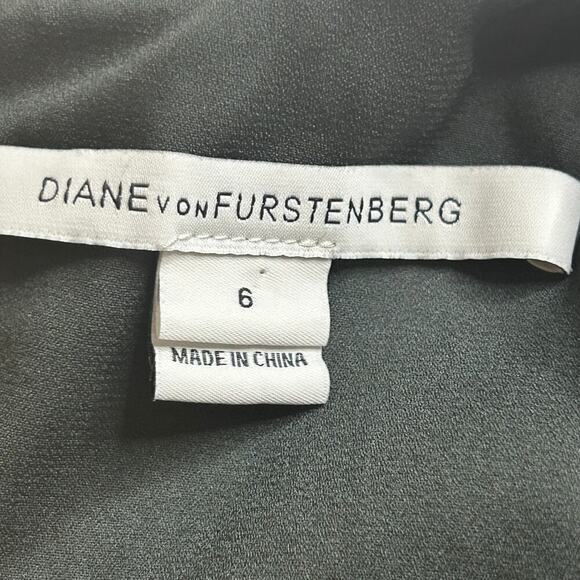 Diane von Furstenberg purple and gray colorblock sheath  Hallie dress size 6 - Picture 4 of 8